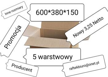 Karton Opakowanie Wysyłka  600x380x160 5 Warst PROMOCJA CZĘSTOCHOWA Poczesna