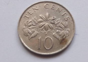 Moneta 10 centów Singapur 1987r.