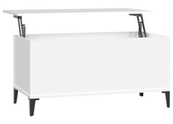 Stolik kawowy biały 90x445x45 cm materiał drewnopochodny WM-819588