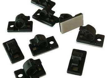 Uchwyt kabli samoprzylepny przykręcany Fi= 17mm 10szt