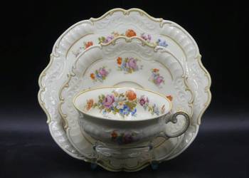 Komplet śniadaniowy Sorau Żary, stan witrynowy, 1928 - 45, UNIKAT!!!