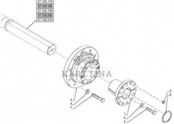 New Holland T6070 Piasta 47126431