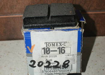 10-16 - TOMEX brakes - KLOCKI HAMULC. VW GOLF I 74-83 Zestaw