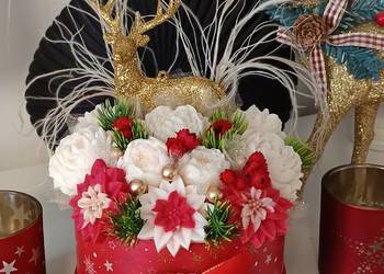 Świąteczny box z reniferem