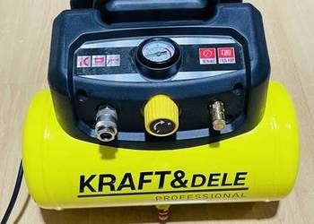 KOMPRESOR SPRĘŻARKA BEZOLEJOWY 6L 230V 8 BAR CICHY 180L/MIN
