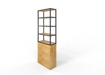 Regał Loftowy PARMA z szufladami Tip-On