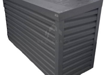 Osłona klimatyzatora - pompy ciepła 180x40x120 cm antracyt spad N239