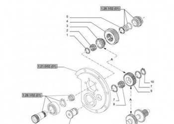 New Holland T6010 T6090 T6070 Wałek 54mm l 82013692