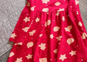 Śliczna sukienka świąteczna rozmiar 140