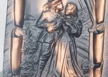 Płaskorzeźba z gipsu Romeo i Julia
