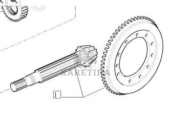 New Holland T7000 T7030 Atak Tylnego Mostu Wałek Atakujący Koło Talerzowe …