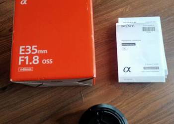 Obiektyw Sony Alpha SEL35F18 E35 F1.8 OSS E-mount 49mm