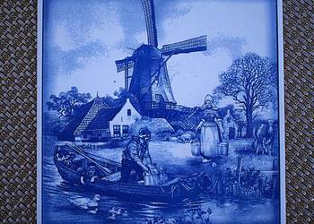 Płytka ceramiczna stylu Delft Blue , Opoczno