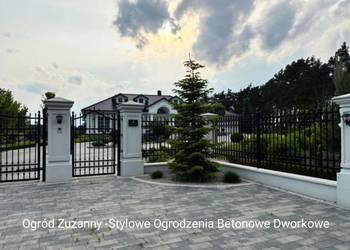 Stylowe Słupy Ogrodzeniowe Betonowe