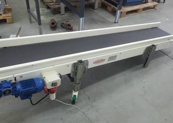 Taśmociąg płaski, przenośnik taśmowy 245 x 37 cm - mkvplast.pl