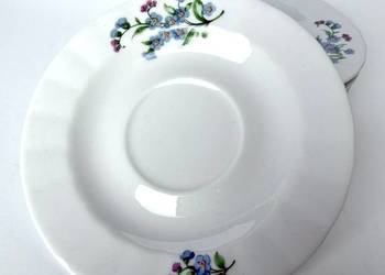 Porcelanowe talerzyki deserowe Ilmenau kwiatuszki zestaw 5 sztuk Vintage