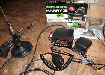 CB Radio President Harry III ASC komplet +3 anteny też President +podstawa