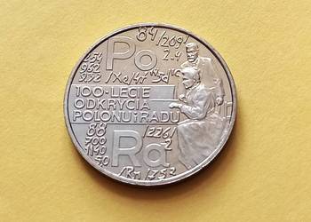 2 zł 1998 r. 100-lecie odkrycia Polonu i Radu