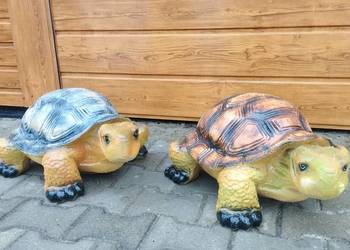 Figurka ogrodowa żółw duży z masy żywicznej
