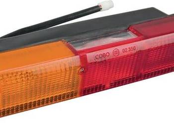 Lampa tylna zespolona, prostokątna lewa czerwona/pomarańczowa przykręcana…