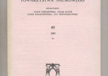 Sprawozdania Wrocławskiego Towar zystwa Naukowego T.40 s.A r