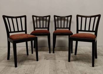 krzesło krzesła drewniane Czechosłowacja lata 70-te vintage design komplet