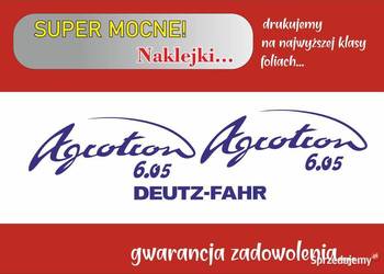 naklejki deutz agrotron 6.05