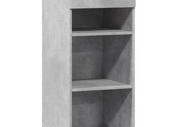 Szafka szarość betonu 40x425x93 cm materiał drewnopochodny WM-846316