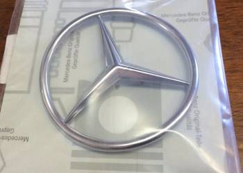 Nowy emblemat znaczek Mercedes gwiazda srebrny | czarny