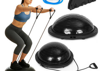 Platforma do balansowania z ekspanderami półpiłka trener równowagi + pompk…