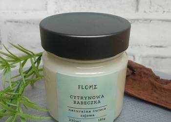 Naturalna świeca sojowa cytrynowa babeczka