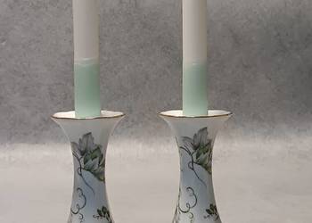 KPM Kerafina Świeczniki Kwiaty Royal Porzellan Bawaria KPM Kerafina Świeczniki Kwiaty Royal Porzellan Bawaria