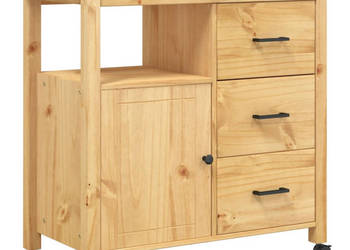 Wózek kuchenny MONZA 84x40x90 cm lite drewno sosnowe WM-376109