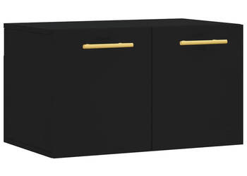 Szafka wisząca czarna 60x365x35 cm materiał drewnopochodny WM-830005