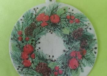 zawieszka zdrewniana 10 cm ,świeta, świerk,