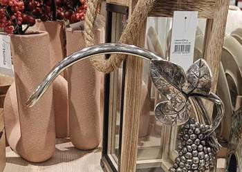 Platerowany stojak na wino z motywem winogron