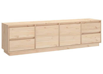 Szafka pod telewizor 176x37x475 cm lite drewno sosnowe WM-814319