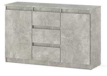 Komoda Do Salonu Sypialni Agnes 3 Szuflady 120cm Nowoczesna Salon Beton