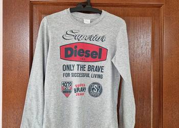 Bluza bluzka szara długi rękaw Diesel dla chłopca 10-11 lat