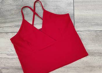Czerwona bluzka Top Cro top Vintage y2k