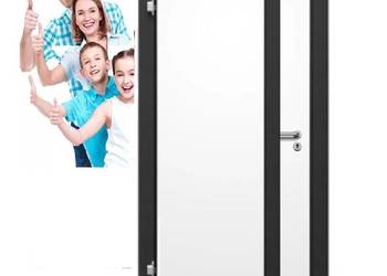 Drzwi bezprzylgowe Loretto DEFENDOOR szkło lacobel OPCJA ościeżnice OD RĘKI