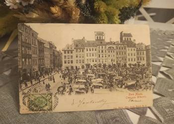 Pocztówka 1904r. Warszawa Stare Miasto