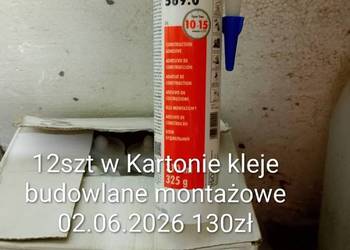 Kleje budowlane montażowe CENA PODANA JEST ZA SZTUKĘ