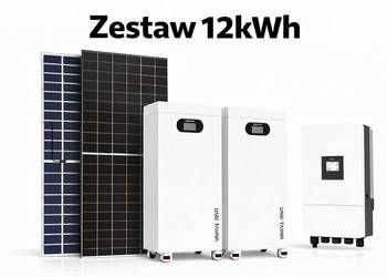 Zestaw budżetowy 12kWh LV (panele, inwerter 3 fazy, magazyn 20 kWh)