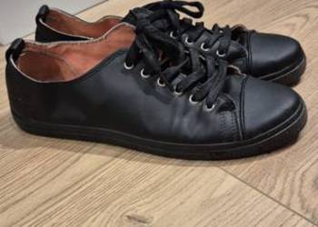 Czarne trampki Renee skóra ekologiczna wkładka skórzana rozm. 40
