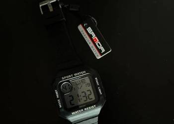 SANDA Męski cyfrowy zegarek sportowy NOWY