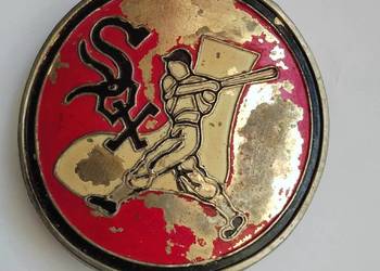 Złota klamra do paska SOX MLB