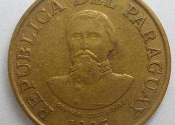 PARAGWAJ-100 GUARANIES-1995 r (GENERAŁ JOSE .E.DIAZ.)