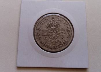 Moneta 2 szylingi 1951 r.