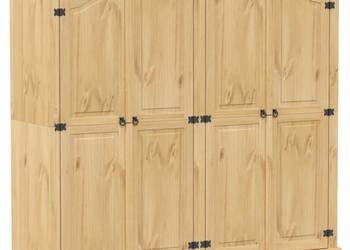 vidaXL Szafa Corona, 194x52x186 cm, lite drewno sosnowe(SKU:4012162)